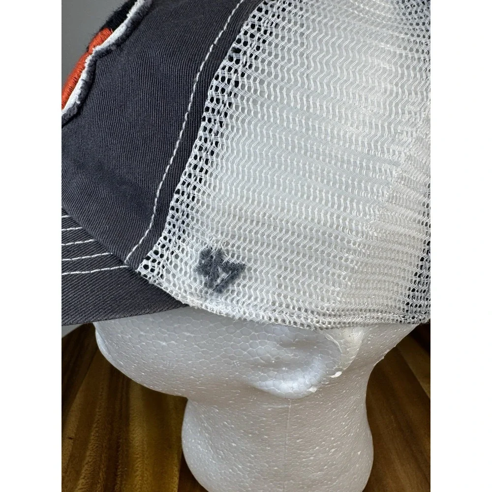 New! Cincinnati Bengals 47 Brand Mesh Closer‎ Charcoal Flex Fit Hat Size S/M